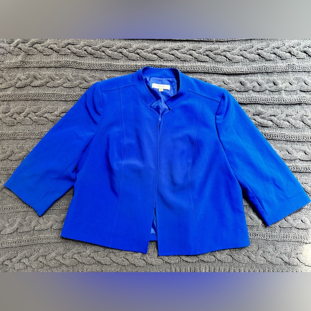 Jones Studio Separates (Royal Blue Jacket/Blazer, Women's 20W)